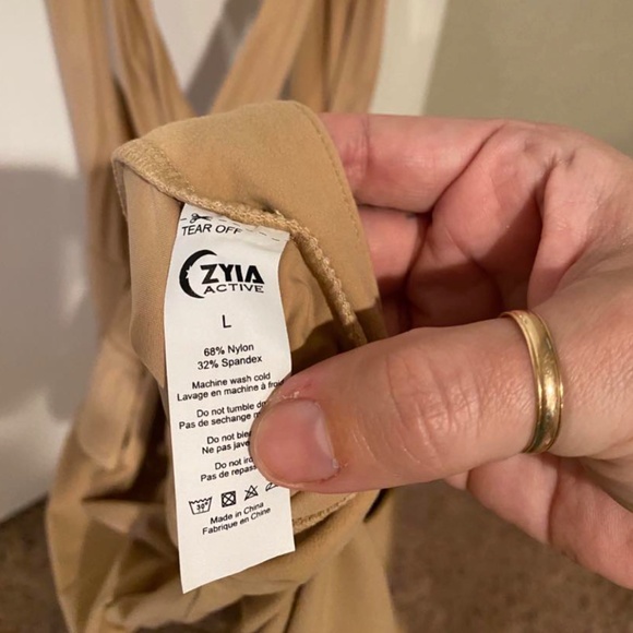 Khaki/camel short romper - Picture 10 of 10